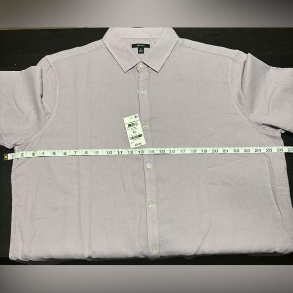🔥🔥Alfani Men Short Sleeved Button Down Shirt Size: XL 🔥🔥 - Picture 7 of 8